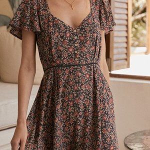Spell & The Gypsy Jasmine 90's Mini Dress Navy